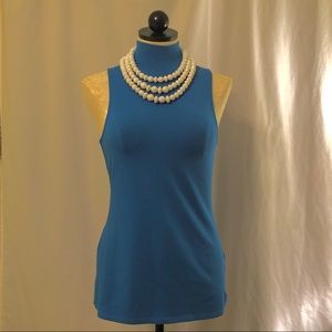 Express Mock Neck Sleeveless Top